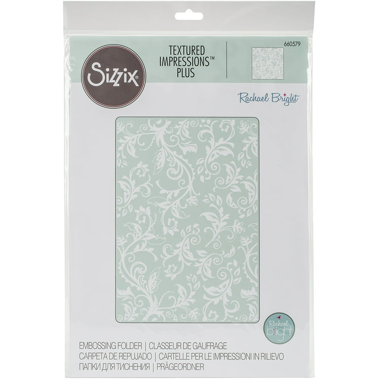 Sizzix Botanical Swirls Textured Impressions Plus Embossing Folder