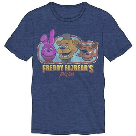 - Five Nights at Freddys- Fazbears Pizza Apparel T-Shirt - Blue