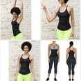thumbnail image 4 of Women's Hot Sauna Workout Waist Trainer Corset Trimmer Belt Sweat Slimming Body Shaper, 4 of 7