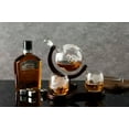thumbnail image 5 of Verolux Whiskey Globe Decanter Set with 2 Etched Globe Glasses in Gift Box - Home Bar Accessories for Men and Women - Perfect Gift for Valentine's day, Wedding, Birthday, Father's day, Christmas, 5 of 8