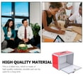 thumbnail image 3 of CIMAXIC 1Pc Portable Ballot Box Aluminium Alloy Edges Voting Box with Lock (Red),12.99"X9.45"X7.09", 3 of 5