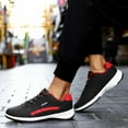 thumbnail image 6 of Mens Shoes,Men Heel Running Shoes Soft Sole Round Toe Breathable Western Fashion Athletic Footwear for Everyday Wear,Shoes for Men,Black,11, 6 of 9