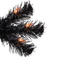 thumbnail image 5 of Northlight Pre-Lit Noble Spruce Artificial Halloween Tree - 6' - Black - Orange Lights, 5 of 7
