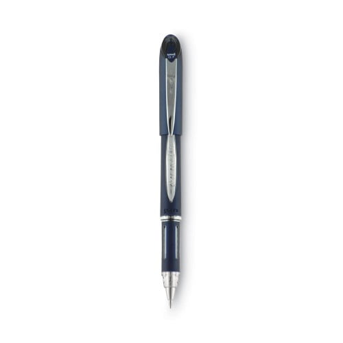 New uni-ball Jetstream Stick Ballpoint Pen, Fine 0.7 mm, Black Ink, Black Barrel,Each