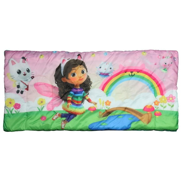 Gabby's Dollhouse Kid's Sleeping Bag with Duffle Bag