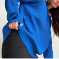 thumbnail image 7 of Duoif Sweaters for Women Trendy Women's 2025 Crew Neck Long Sleeve Casual Loose Ribbed Knit Solid Soft Pullover Sweater Tops Women's Sweaters Womens Tops Blue M, 7 of 7