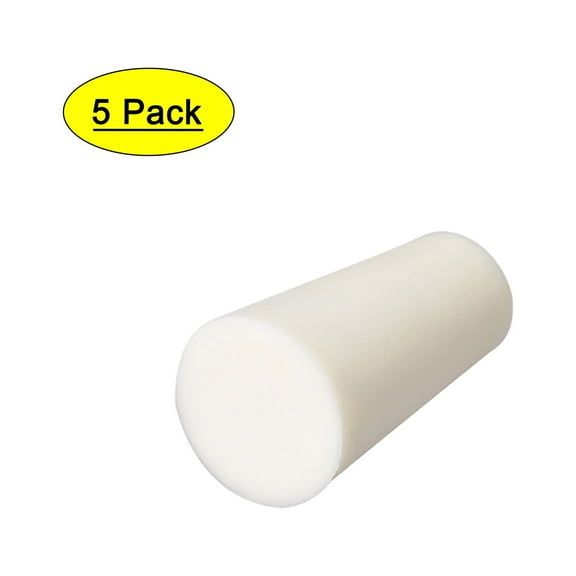 12mm-17mm Beige Drilled Silicone Stopper Plugs for Flask Test Tube Stopper 5pcs