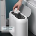 thumbnail image 4 of Mistaha 10L Trash Cans with Odor Control System Press Lid Trash Bin Garbage Classification Garbage Can for Home Kitchen Bathroom Office Bedroom, 4 of 8
