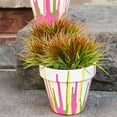 thumbnail image 4 of Fake Plants Outdoor Artificial Grass Plastic Plants UV Resistant Greenery (8 Pcs, Orange), 4 of 5