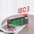 thumbnail image 2 of Reloj de Proyección Digital LED Espejo Rotación de 180° Pantalla Grande Fecha Hora Temperatura Reloj Despertador Electrónico para Dormitorio-A, 2 of 5