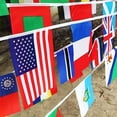 thumbnail image 2 of 100 Countries String Flag International Bunting Pennant Banner Decoration, 2 of 5