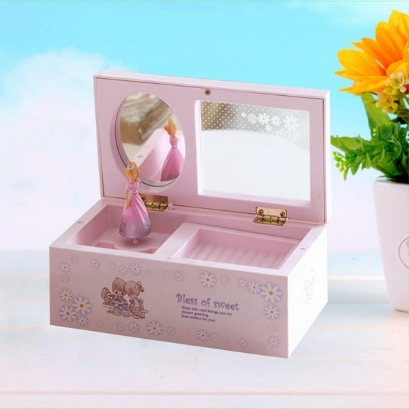 NICEXMAS Musical Jewelry Box with Romantic Design for Home Decor and Ideas