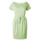 thumbnail image 3 of Vestido de verano para mujer con cinturón: manga corta, informal/para salir, fácil de cuidar, versátil para diversas ocasiones., 3 of 5