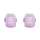 thumbnail image 4 of Greeniant Ropa Camisa Primavera Beso Carta Patrón Disfraces Collar Ropa Accesorios para perros pequeños Chihuahua Púrpura XS Púrpura XS 2piezas Greeniant CBP265336, 4 of 5