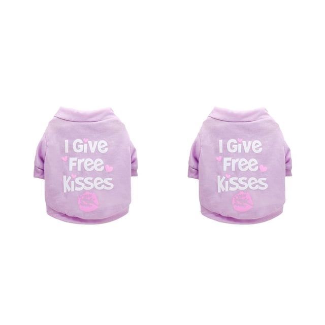Greeniant Ropa Camisa Patrón de letras Disfraces de moda Collar Abrigo elástico Accesorios de belleza Perros pequeños Cachorro Bulldog Type6 NO6 Greeniant CBP268067
