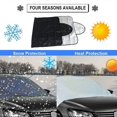 thumbnail image 5 of Cubierta para parabrisas de coche, parasol con ventosa, protección contra la nieve, el hielo, el polvo y las heladas, para camiones, multiusos, accesorios prácticos, 5 of 5