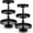 Black, variant on 2 Pcs 3 Tier Cupcake Stand Holder, Round Cupcake Stand Serving Tray, Metal Tiered Tray Pastry Dessert Cake Tower Display Stand for Baby Shower Tea Party, Wedding and Birthday (White)