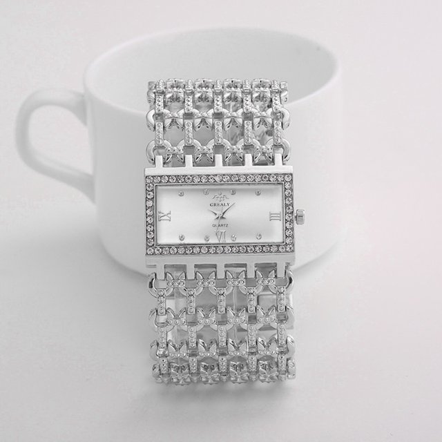 Relojes Espléndido mujeres de cuarzo casual de acero inoxidable de la correa de banda de analógico de pulsera ANMAO MXCH1220-0395WAT