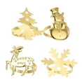 thumbnail image 4 of Gymnture christmas 4 Christmas Napkin Rings - Elk, Snowman, Snowflake, Tree, 4 of 10