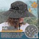 thumbnail image 3 of Sun Hat For Men Women, Waterproof Wide Brim Bucket Hat Foldable Boonie Hat For Fishing Hiking Garden Safari Beach, 3 of 4