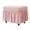 Pink, variant on AUQ Ottoman Cover,Full Skirt Cover Rectangle Footstool Cover,No Fading Ottoman Slipcovers with Skirt,Pink