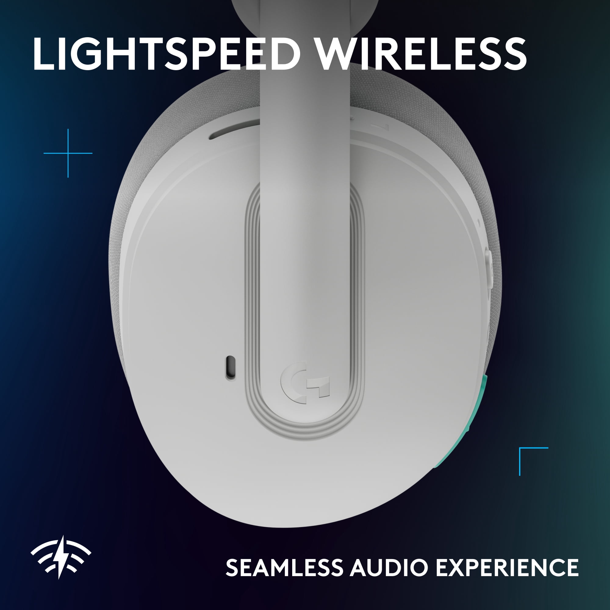 Logitech G325 LIGHTSPEED Wireless Bluetooth Gaming Headset, All-Day Comfort, Built-In Mic with Noise Reduction, White