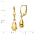 thumbnail image 2 of 10K Yellow Gold Polished Fancy Dangle Leverback Earrings, 2 of 2