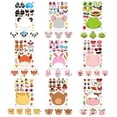 thumbnail image 1 of Clearance Birthday Party Supplies Decorations Party Best Animal Face Sticker Set for Kids DIY Craft Kit with 12 Sheets, Create Your Own Cute Animal Faces, Party Supplies, 1 of 5