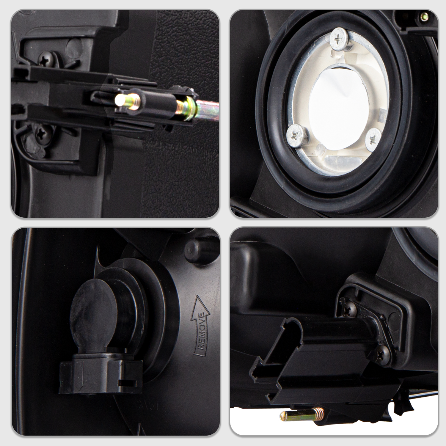 Bryght Black Housing Clear Corner Halogen Headlights Fits 2002-2005 Dodge Ram 1500 2500 3500