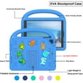 thumbnail image 4 of ELEHOLD Case for iPad 6th Generation, Fun Animal Design EVA Durable Case with Handle & Stand & Strap, Easy Carry for Children,Blue, 4 of 9
