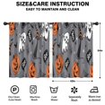 thumbnail image 2 of Blackout Kids Curtains,Gray Halloween Ghosts Cats and Pumpkins Childrens Insulated Curtains Set Of 2,Bedroom Essentials,Toddler Room Decor 42"x54", 2 of 5