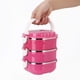 thumbnail image 3 of Contenedor Para Comida Aquila Toper Cuadrado 3 Niveles Rosa, 3 of 5