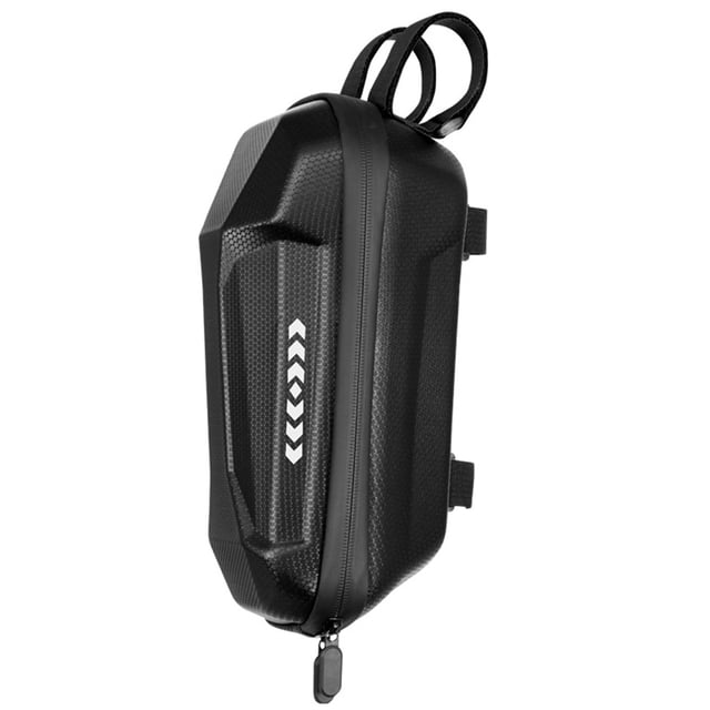 Sac avant de Trottinette Sac de Rangement pour Guidon pour Trottinette Électrique Vélo Coque Rigide Eva Sac Portable à Fermeture Éclair 11X5.7X4.7 Pouces