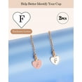 thumbnail image 3 of GHSDFBB Accessoires de Charme pour Tasse Stanley, 2 Pcs Nom ID Lettre Poignée Charme pour Stanley/Simple Gobelet Moderne, Forme de Cœur Initiales Identification Charmes, 3 of 7
