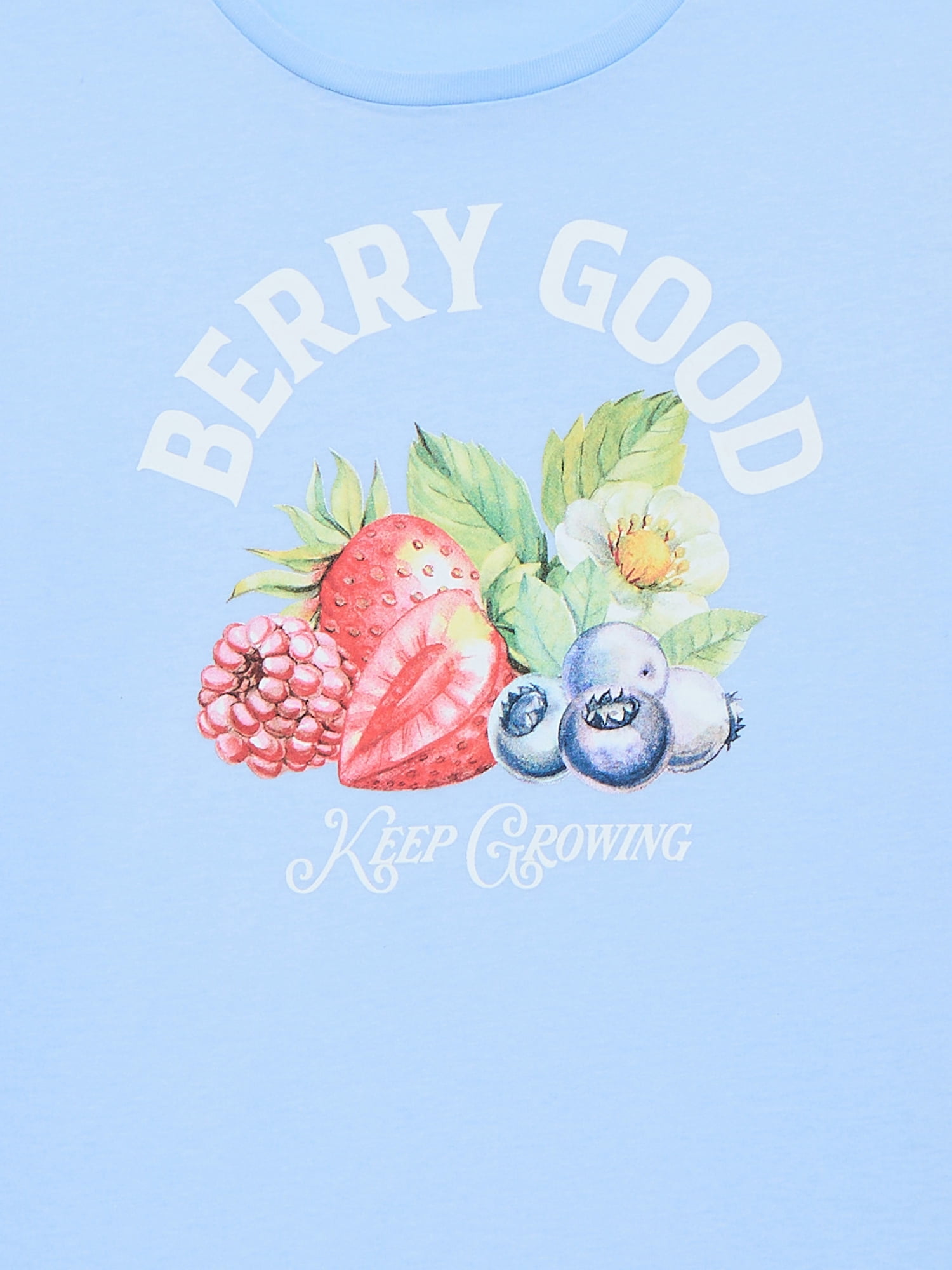 Wonder Nation Girls Berry Good Graphic T-Shirt with Short Sleeves, Sizes 4-18