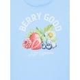 thumbnail image 2 of Wonder Nation Girls Berry Good Graphic T-Shirt with Short Sleeves, Sizes 4-18, 2 of 3