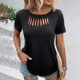 thumbnail image 1 of mfyjkho Tops Para Salir, Camiseta Sin Mangas Con Cuello Inclinado Y Tirantes Al Hombro De Color Liso Para Mujer, Producto De Primavera/Verano Tops Para Salir Para Mujer Xxl, 1 of 7