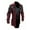 Wine, variant on EGNMCR Jackets for Men Men Vintage Leather Jacket Biker Motorcycle Zipper Long Sleeve Coat Top Blouses