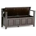 thumbnail image 3 of Pemberly Row Solid Wood Entryway Lift-Top Storage Bench in Hickory Brown, 3 of 8