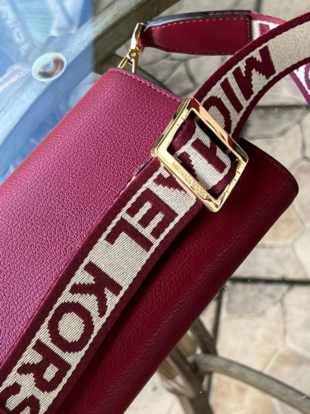 Michael Kors Womens Jet Set Travel Multifunction Phone Crossbody