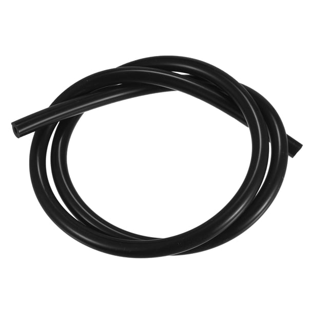 Silicona Vacío Tubería Manguera ID 4mm Pared Grosor 3mm 1m Negro