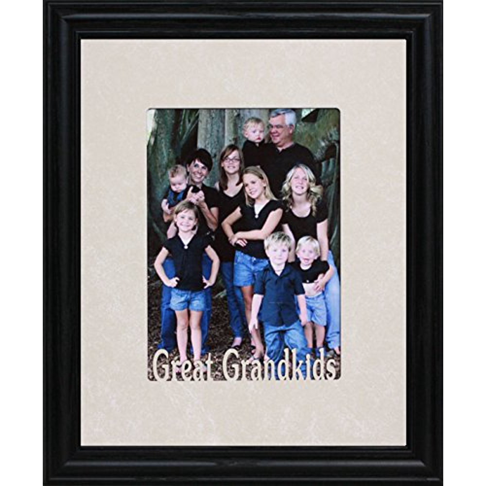 Great Grandkids Frame Holds A Portrait 5X7 Picture/Photo (Black