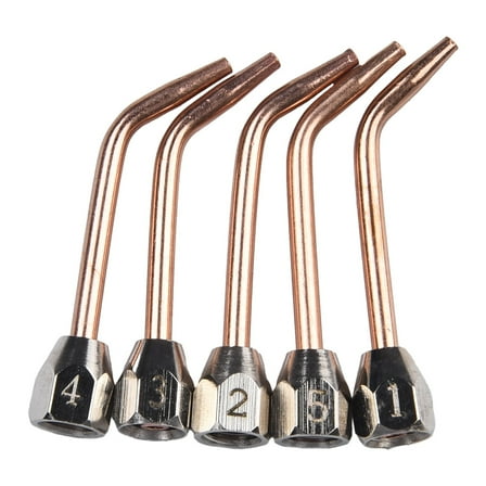 Mini Gas Welding Cutting Oxy Oxygen Acetylene Torch Kit Welder Tool  5 Nozzles