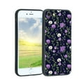 thumbnail image 1 of Compatible with iPhone SE 2020 Phone Case, Pretty-floral-purple-1 Case Silicone Protective for Teen Girl Boy Case for iPhone SE 2020, 1 of 1