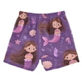 thumbnail image 2 of Kids' Beach Pants Comfortable Swim Trunks Cute Pink Mermaids Shorts for Pool Vacation and Lounge Wear 2T, 2 of 8