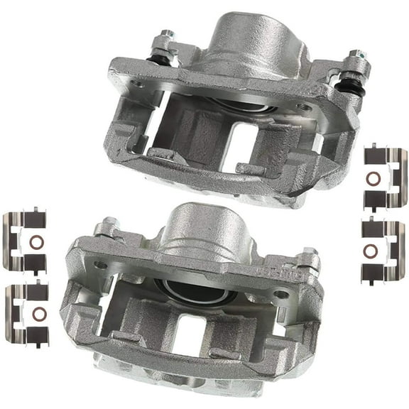 A-Premium Disc Brake Caliper Assembly with Bracket Compatible with Honda Accord V6 3.0L 2003-2007 Front Left and Right Side 2-PC