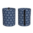 thumbnail image 2 of Wukai Navy Nautical Print Car Trash Can - Easy to Clean Hanging Garbage Bin - Removable Liner - Leak-Car Garbage Can - Waterproof Trash Can for Car and SUV, 2 of 7