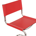 thumbnail image 2 of Breuer Chair Company Mart Stam Cantilever Side Chair w/ Chrome Steel Frame & Red Bonded Leather by Furnish Theory, 2 of 7