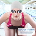 thumbnail image 3 of HINTRMENT Swimming Cap for Men and Women Waterproof 1Pcs 9.4X6.8X0.1in, 3 of 8