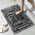 thumbnail image 5 of CCTFS Holiday cooking love Fall Kitchen Rugs Set of 2, Xmas Holiday Kitchen Mat Decor Home Decorations, Green Christmas Mats for Kitchen Floor - 16''*24'' and 17''*47'' in, 5 of 10